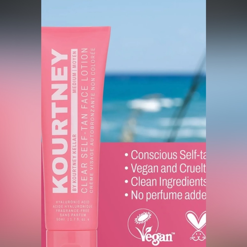 Kourtney clear self-tanning lotion Face